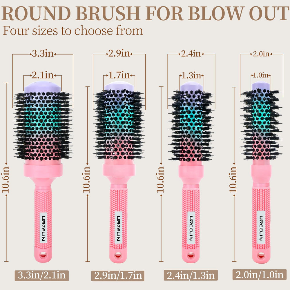 UREELIN Round Brush lightweight design reduces arm fatigue throughout styling sessions.