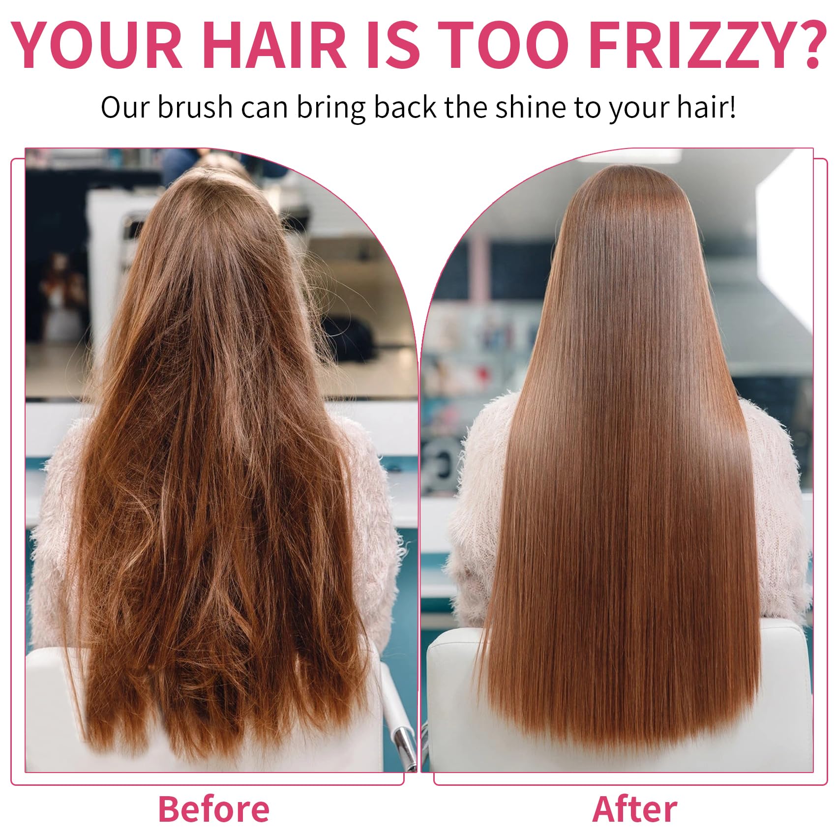 UREELIN Round Brush suitable for all hair types and lengths for versatile daily use.