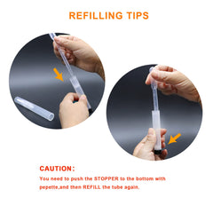 URGINO cuticle oil pen dispense button for mess-free use.