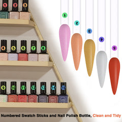 URGINO laser hologram number stickers resist water and fading for tidy organization.