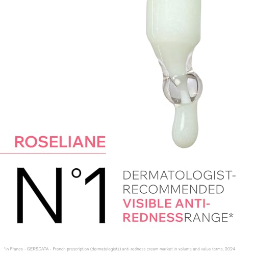 Uriage Roséliane dermatologist-tested daily care for visible redness reduction.