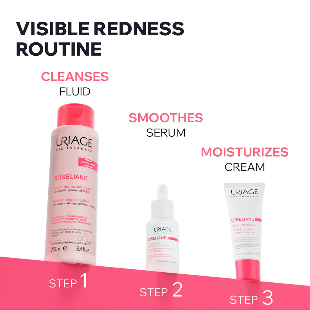 Uriage Roséliane shea butter formula delivering rich nourishment for dry patches.