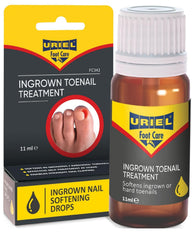 URiel upgraded ingrown nail treatment bottle pour demonstrates at-home application for soothing relief.