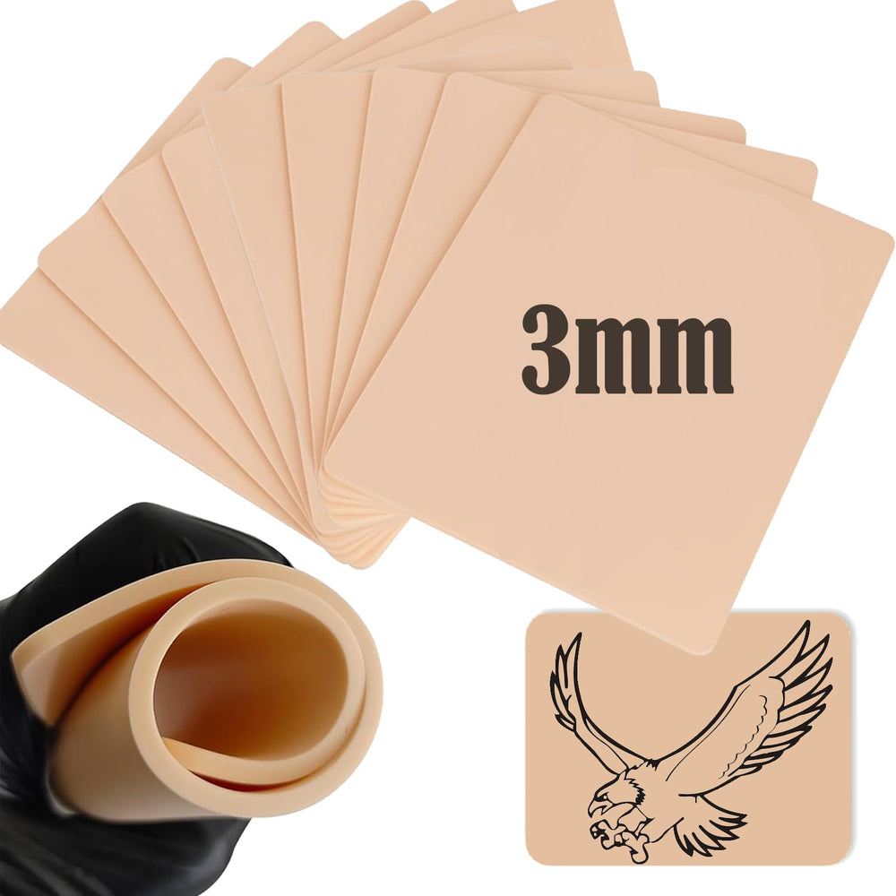 Piel de tatuaje falsa Urknall 3 mm, ideal para practicar líneas y sombreado.