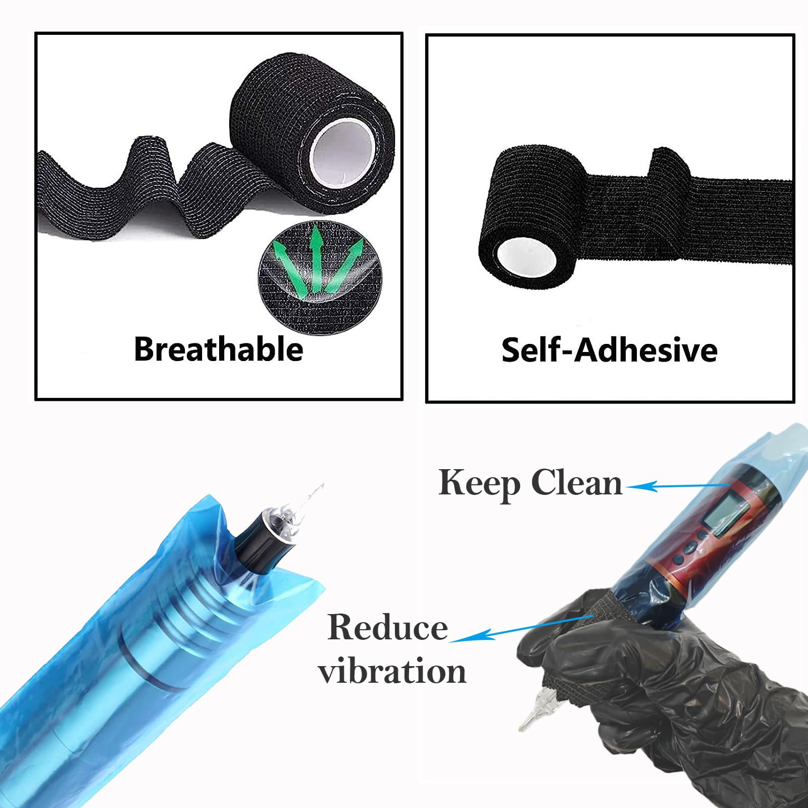 Urknall pen cover application demonstrates quick, tidy setup for hygiene.