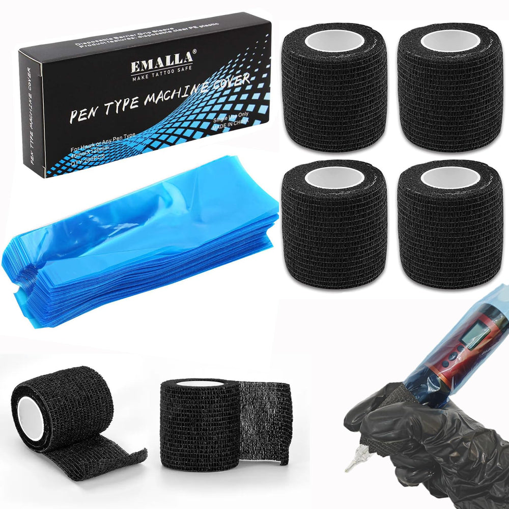 Urknall tattoo pen covers provide a clean, sterile barrier for sessions.