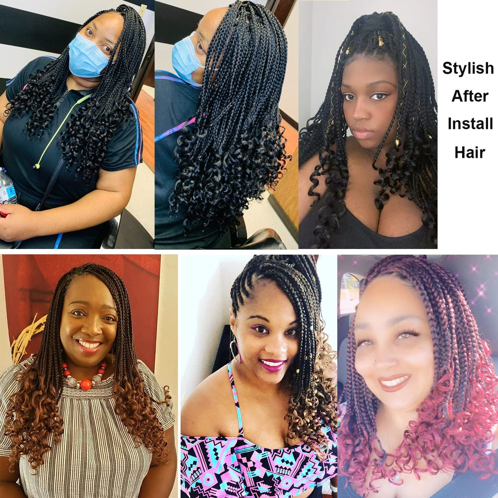 URNice Goddess Box Braids 18in includes crochet needle and beads