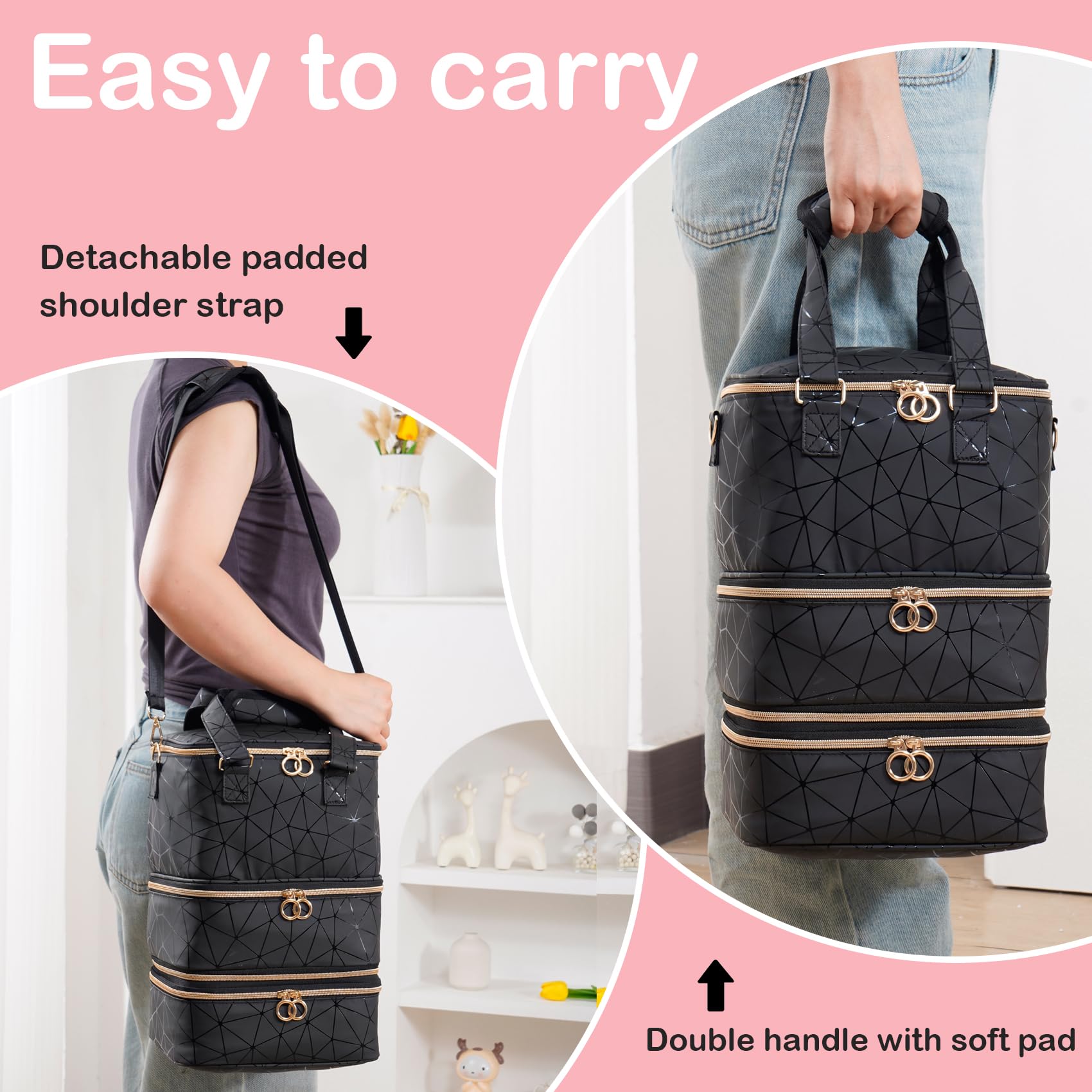 Uross bag with adjustable shoulder strap for travel convenience.