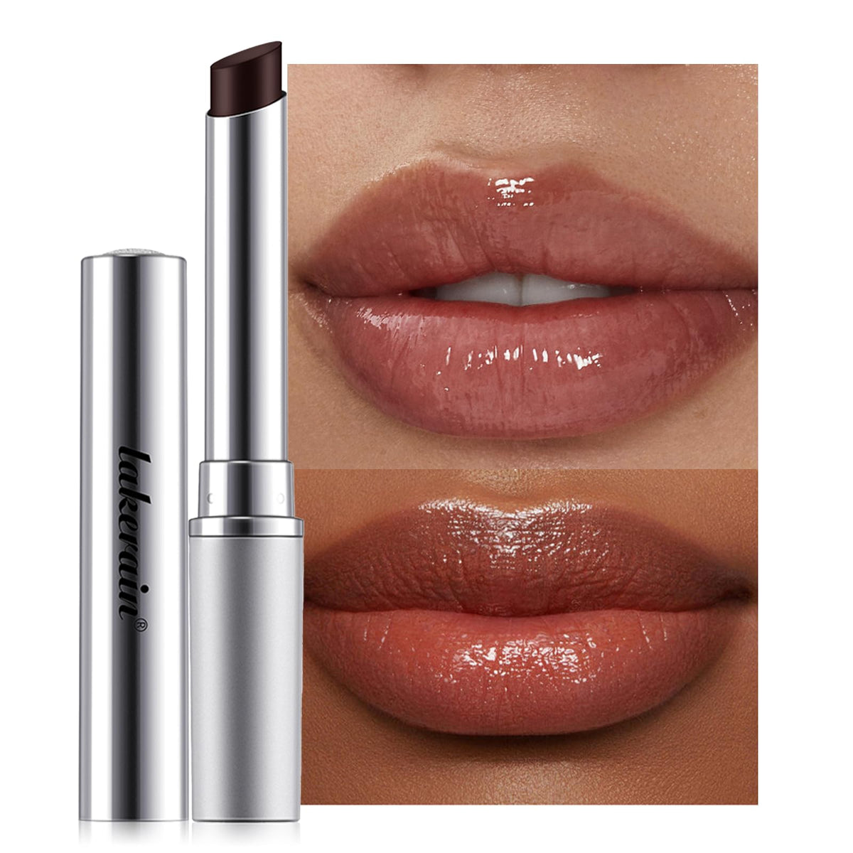 URQT labial miel con brillo natural para un look suave e hidratación.