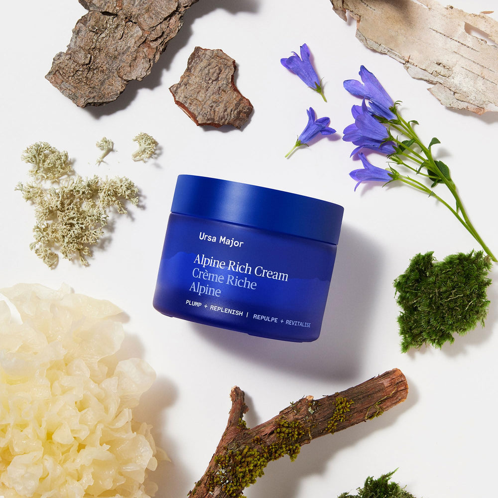 Vegan Cruelty-Free packaging badge on Ursa Major Alpine Rich Cream