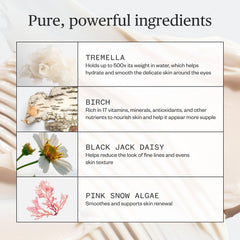 Ursa Major Forest Alchemy Eye Cream application-dab demonstrates precise, gentle dab around the eye area.