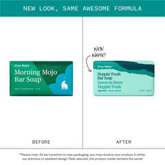 Ursa Major Jabon exfoliante mentolado mejora la textura de la piel con exfoliación suave.