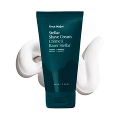 Ursa Major Natural Shave Cream jar close-up showing rich texture for smooth shaves