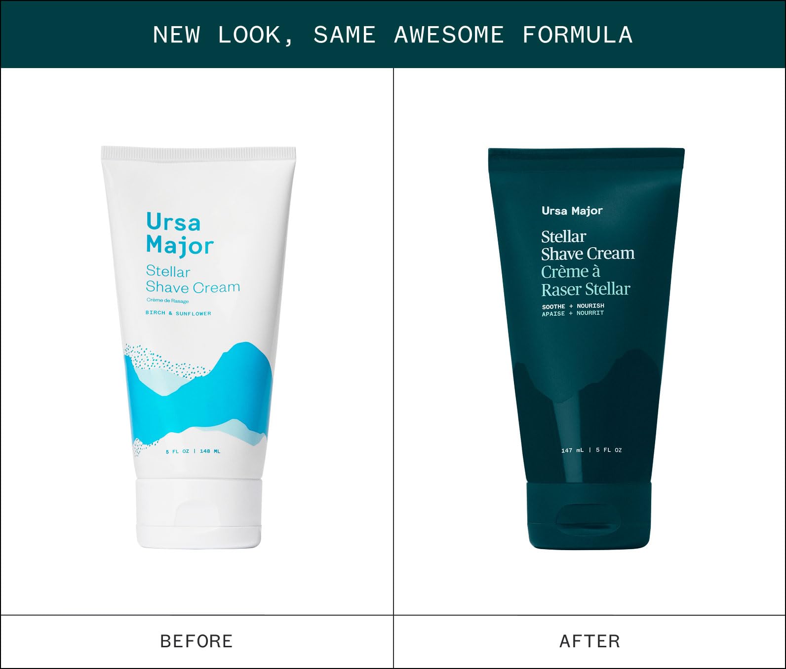 Ursa Major shave cream texture close-up highlights non-lathering cushion and control
