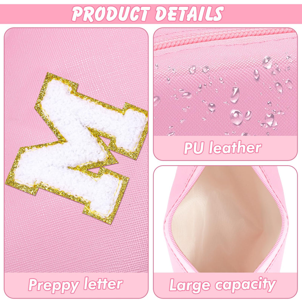 URSKYTOUS chenille letter pouch adds stylish flair while organizing small essentials.