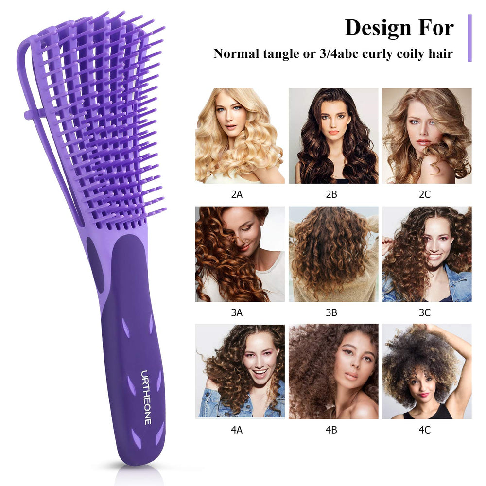 URTHEONE detangling brush ideal for kinky curly hair detangling.
