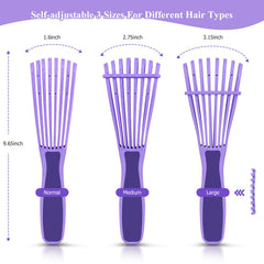URTHEONE detangling brush with removable control bar for adjustable teeth.