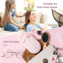 URTHEONE ergonomic wooden paddle supports comfortable daily brushing.