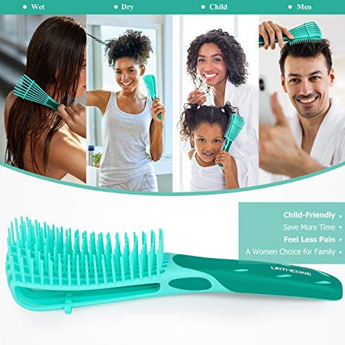 URTHEONE ergonomic handle with rubber grip for comfortable brushing