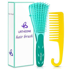 URTHEONE wide-tooth comb close-up for smooth detangling on thick curls