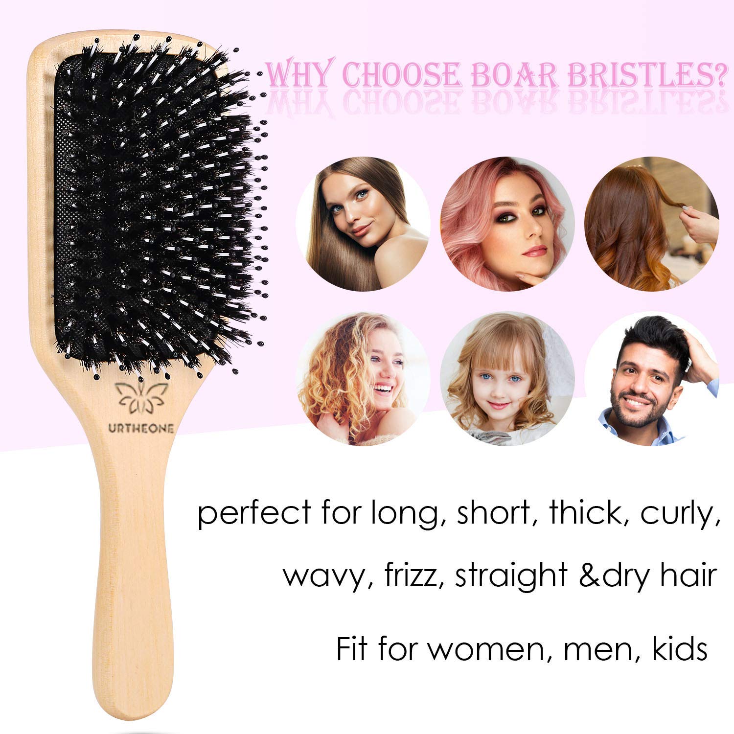 URTHEONE wide-toothed comb helps manage wet hair without snagging.