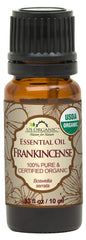 US Organic Aceite esencial de incienso, botella vertida, aroma cálido para difusor.