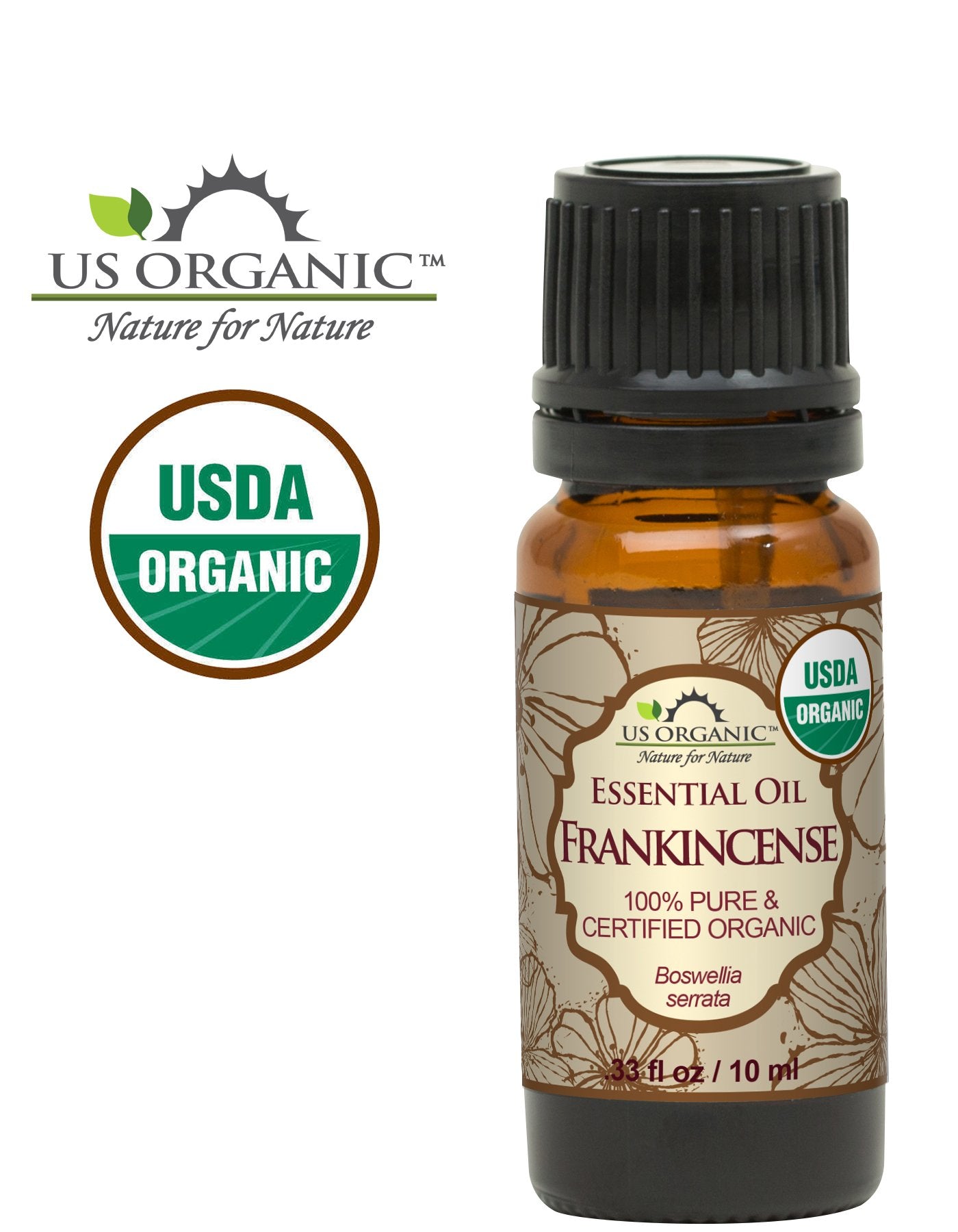 US Organic Aceite esencial de incienso, etiqueta USDA, aroma puro para ambientar espacios.
