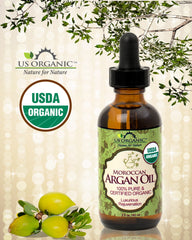 US Organic Argan Oil hair treatment for dry, frizzy hair