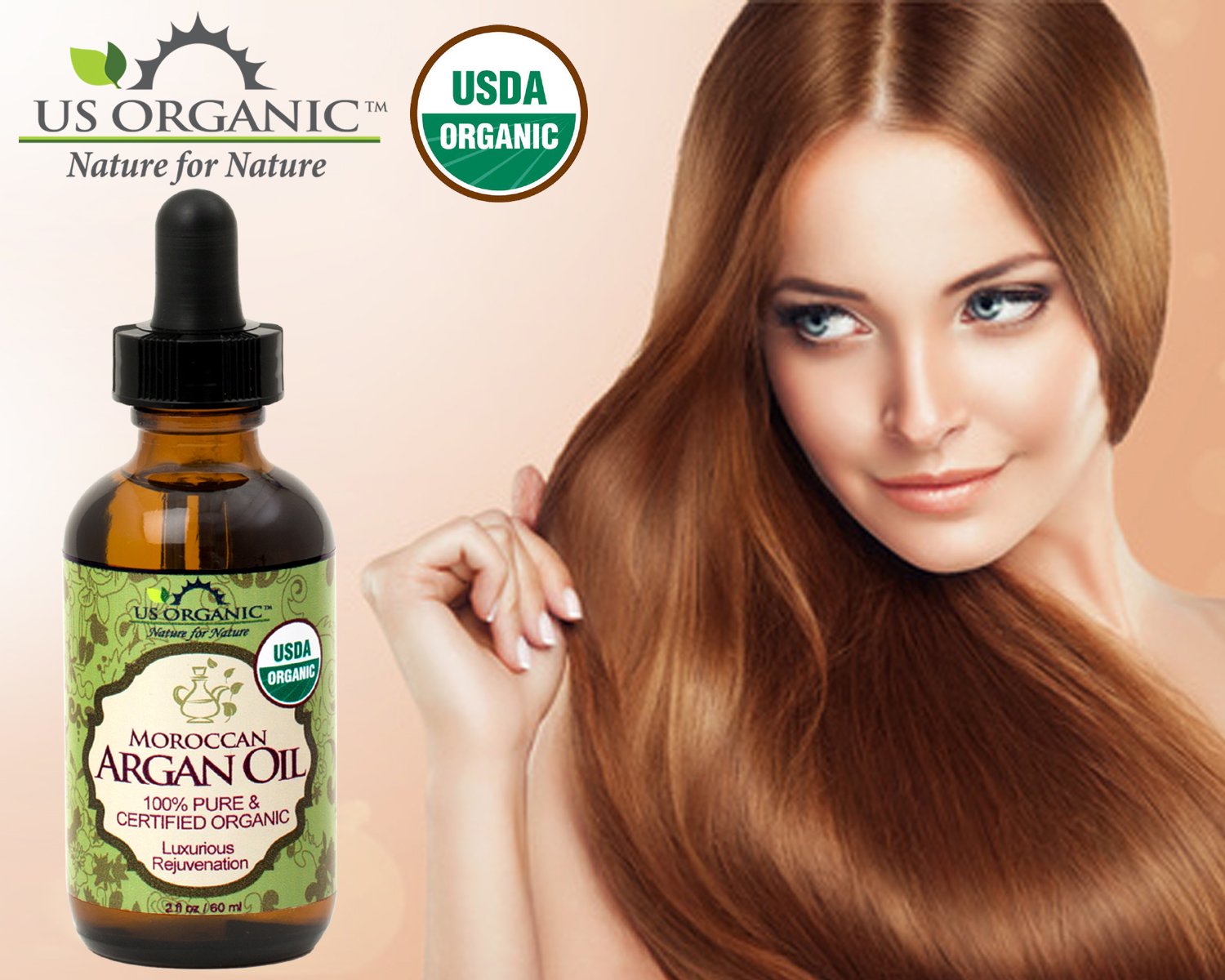 US Organic Argan Oil for nails and cuticles moisturizes and protects