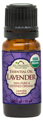 US Organic Lavanda: aceite 100% puro en frasco, aroma floral para perfumar espacios