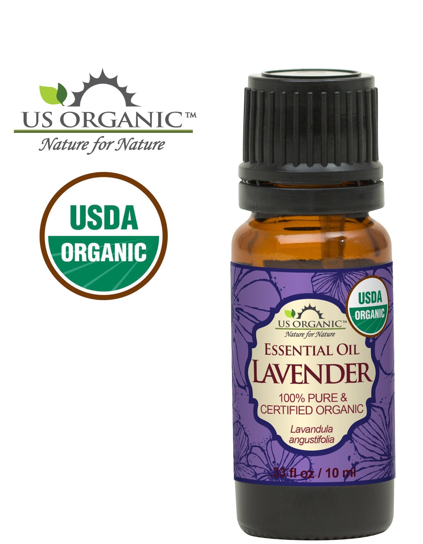 US Organic Lavanda: uso para masaje diluido, relajación suave y confort