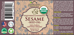 US Organic sesame oil dropper ideal for precise aromatherapy use