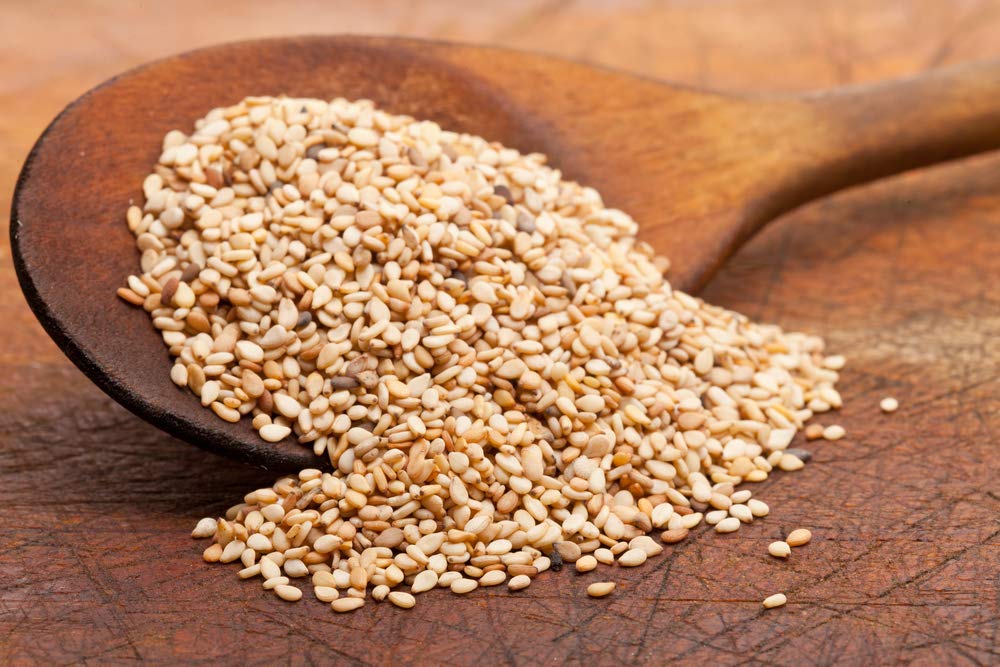 US Organic sesame seed oil label shows organic certification and single-ingredient quality