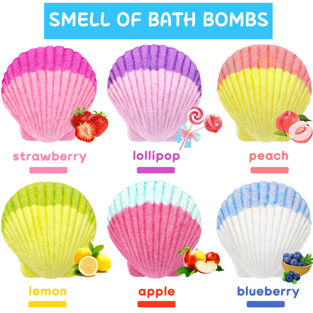 Ingredientes naturales de Usand Mermaid Bath Bombs, baño suave y fácil de enjuagar.