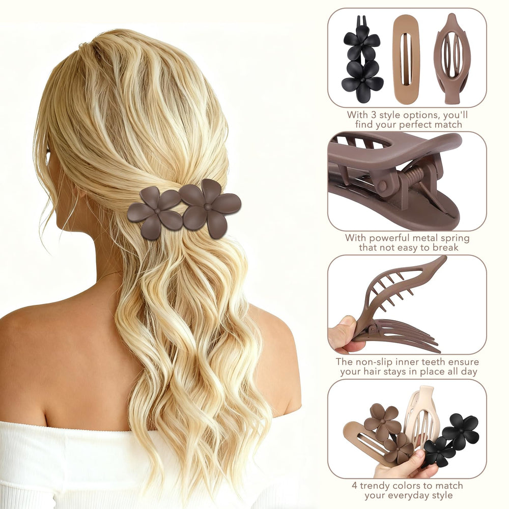 USDNICE strong-spring clips grip firmly for daily wear, driving, or workouts.
