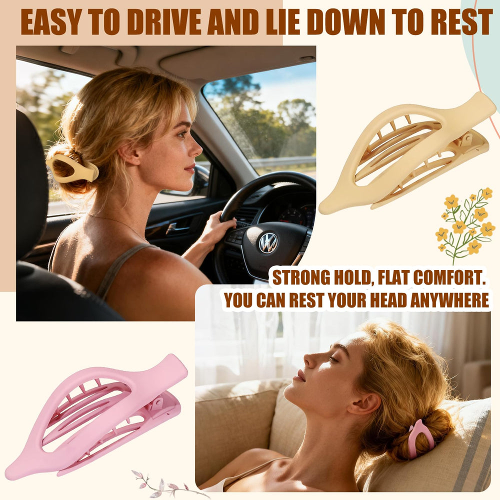 USDNICE flat hair clip daily styling set with colors