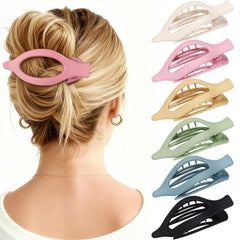 USDNICE flat hair clip with color matte finish for everyday elegance