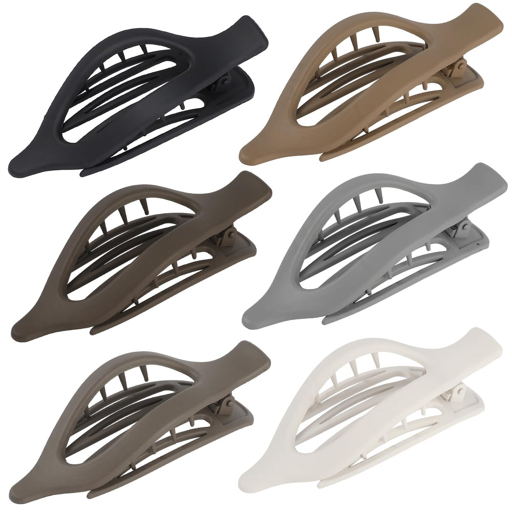 USDNICE taupe matte oval clip for discreet, secure styling