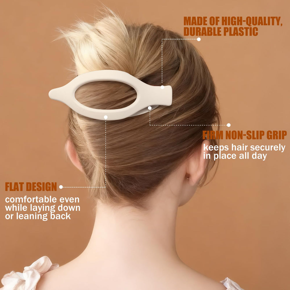 USDNICE flat hair clip smooth texture ergonomic fit in use