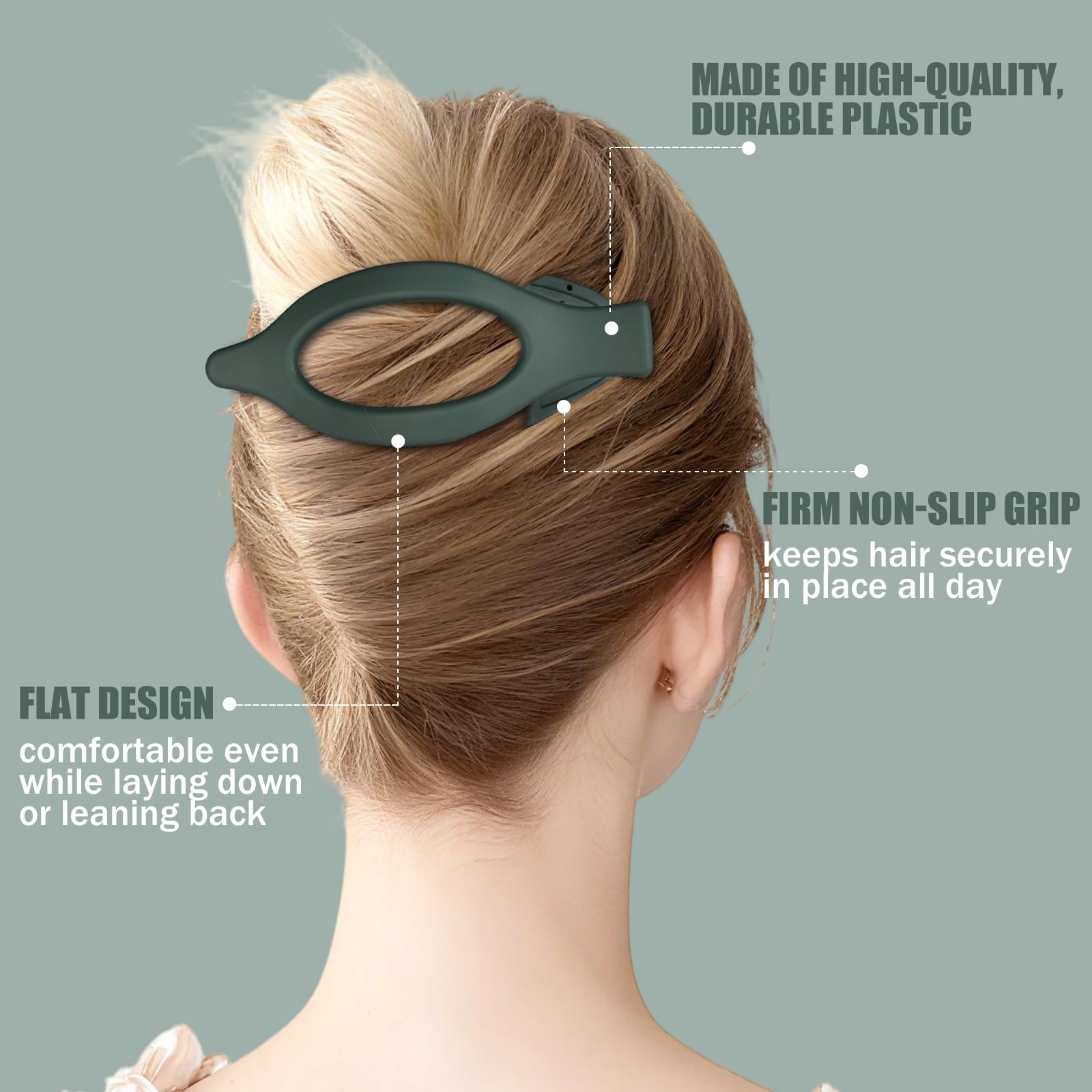 USDNICE lightweight clips offer comfortable all-day wear.