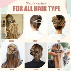 USDNICE flat hair clips in matte dark brown blend with natural hair