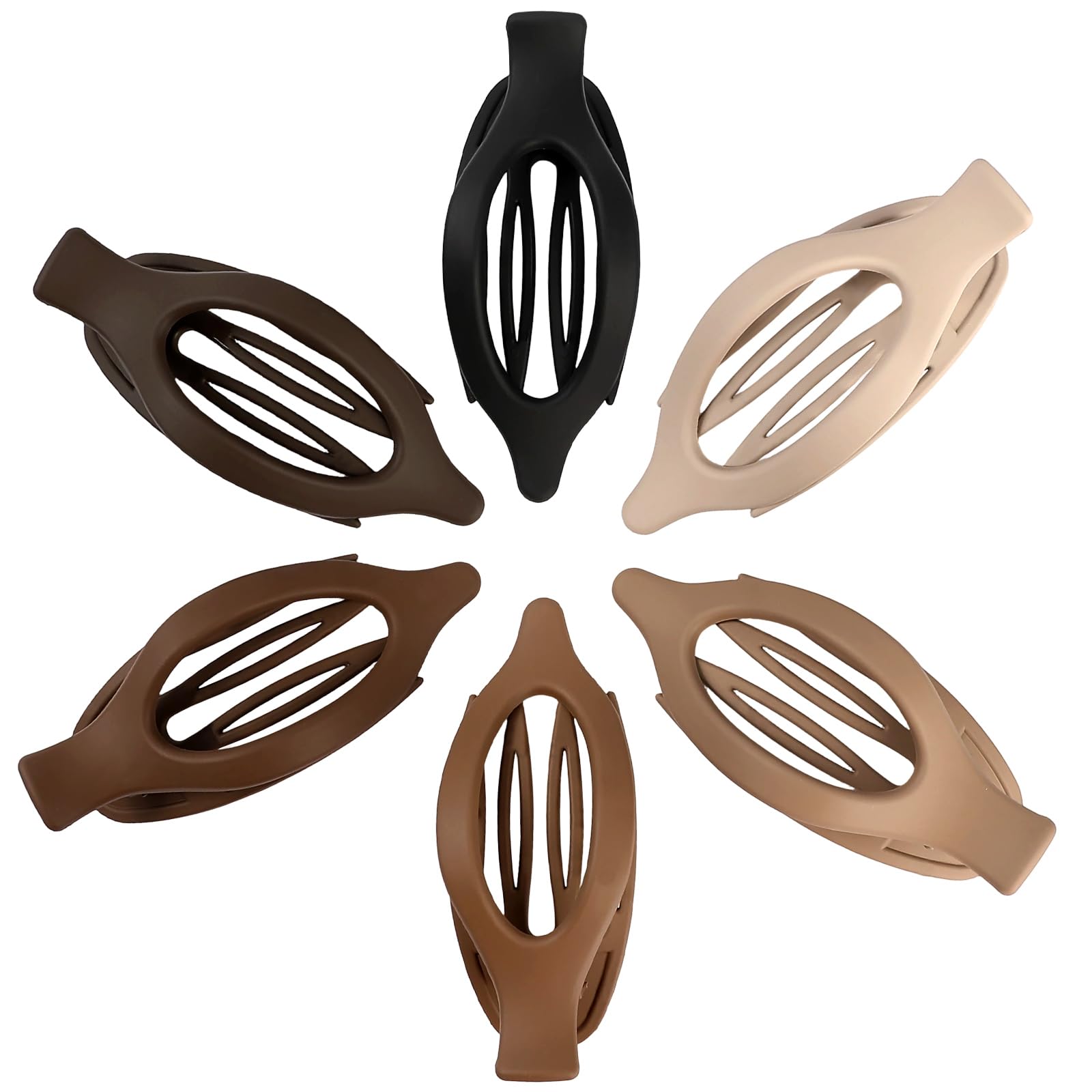 USDNICE brown oval clip—gentle on hair while keeping styles intact.
