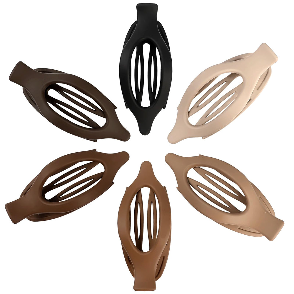 USDNICE brown oval clip—gentle on hair while keeping styles intact.