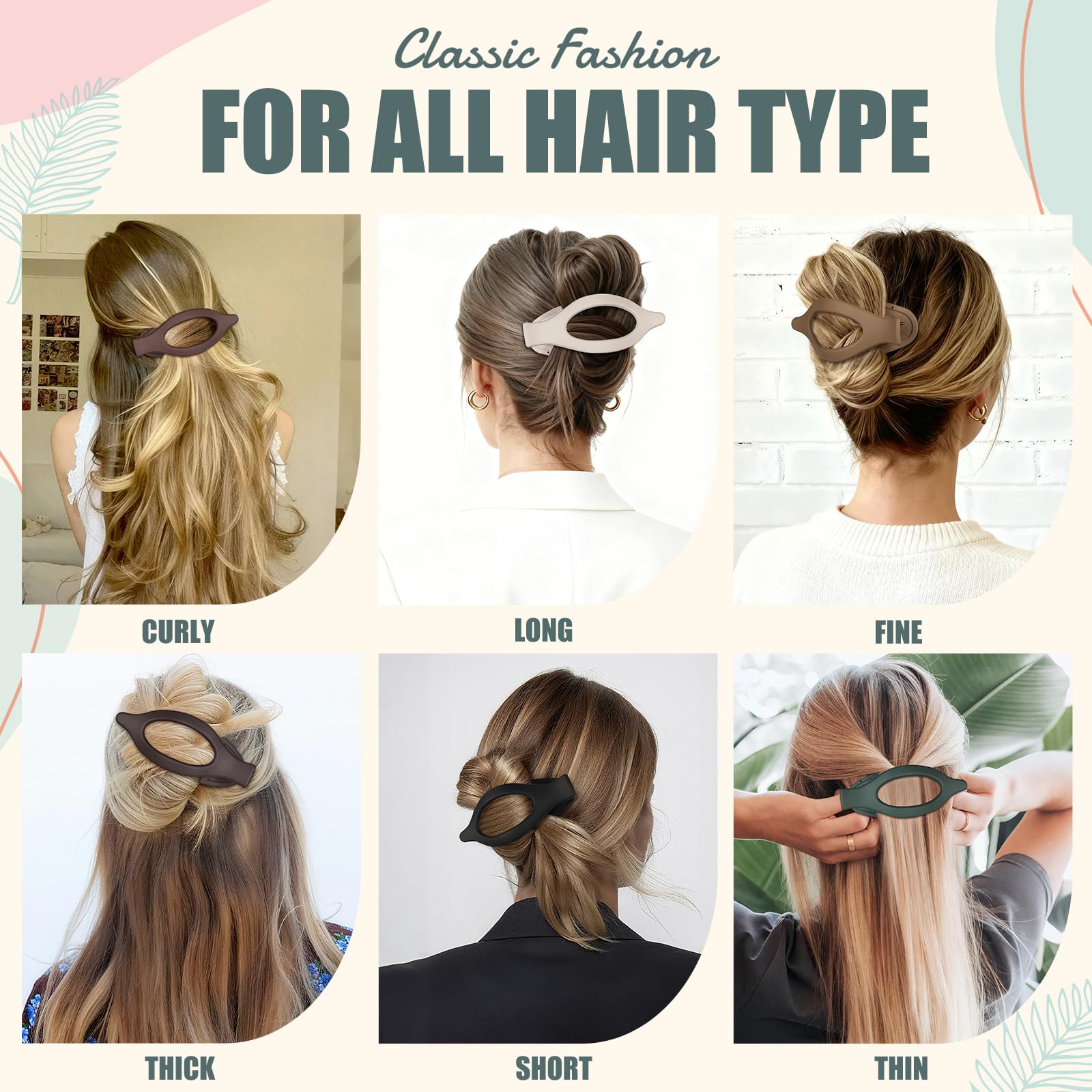 USDNICE non-slip design keeps hair in place during activity.
