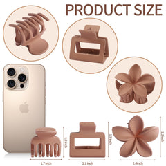 USDNICE pink flower clip adds decorative flair while protecting hair.