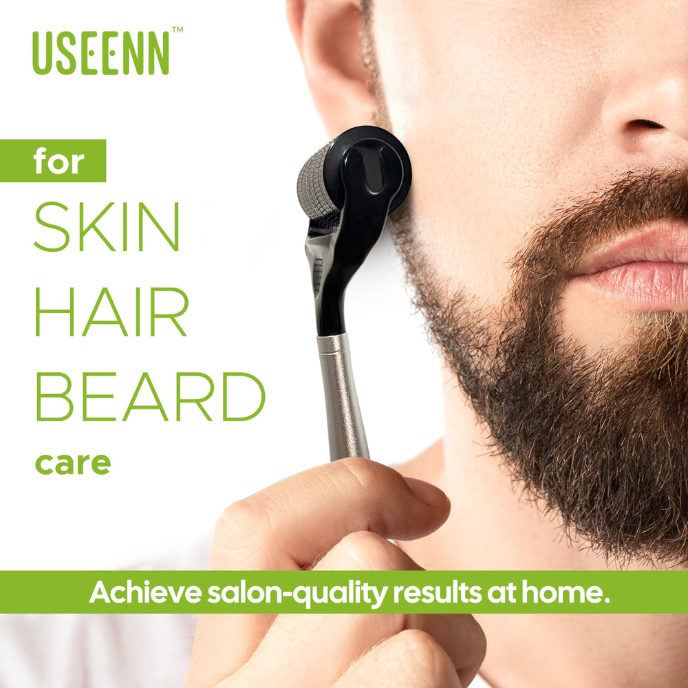 USEENN Ultra Wide Titanium Derma Roller for body covers larger areas efficiently.