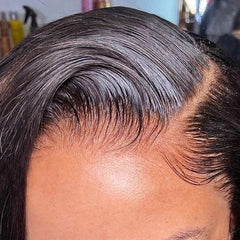 Usexy Hair Pixie Cut Lace Front Wig back view reveals secure cap and breathable weft
