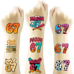 USHJNV 67 tattoo ice cream design adds color to bags