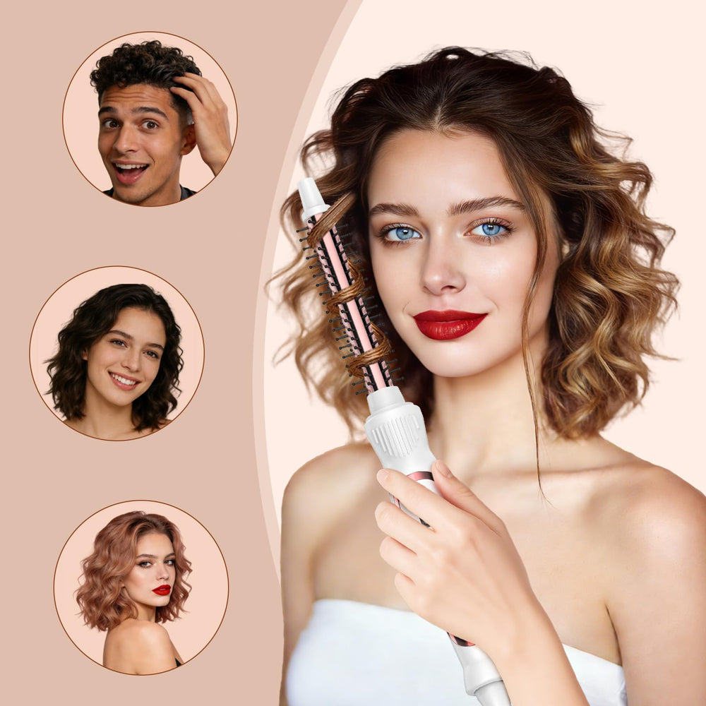 USHOW Thermal Brush with ionic technology reduces frizz and adds shine.