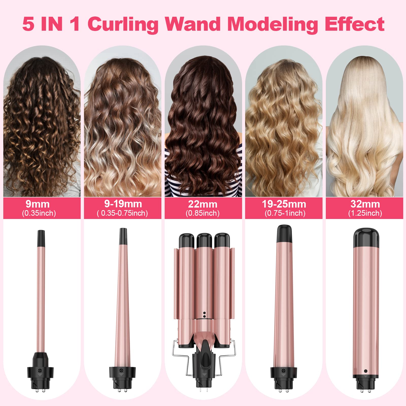 USHOW tourmaline ceramic coating close-up for smooth, frizz-control results.